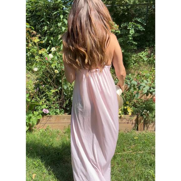 Vintage 80s Blush Lace Slip Dress – Cottagecore / Western Festival Vibes - Picture 8 of 9